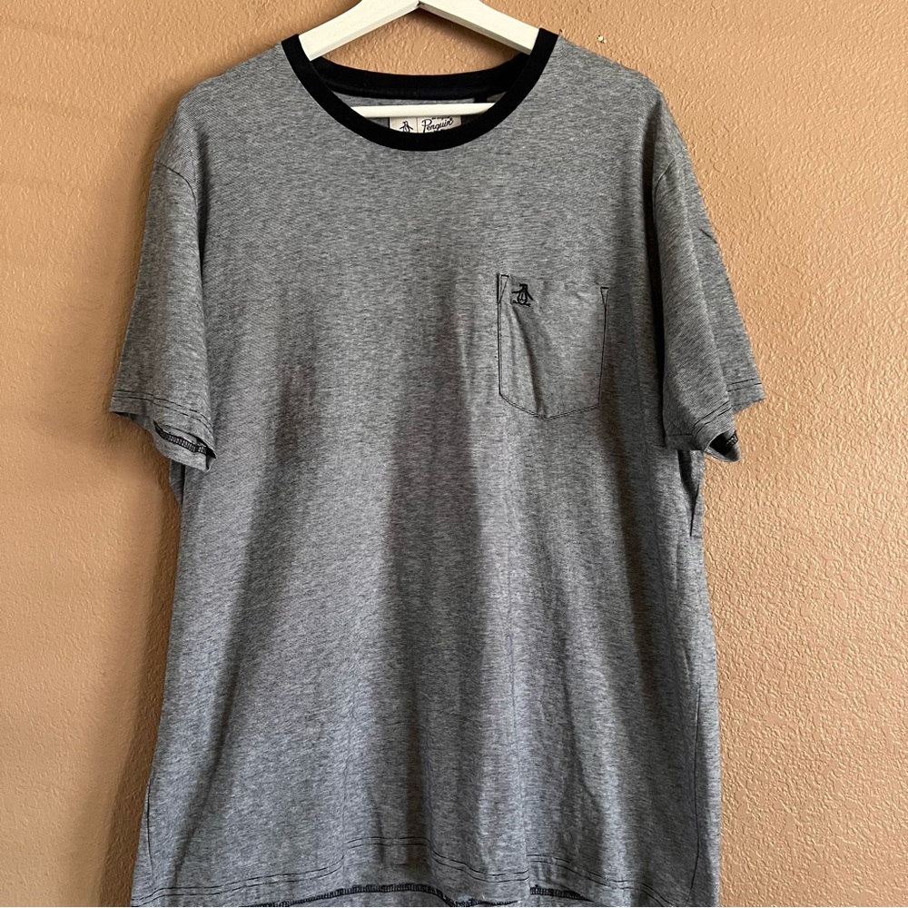 Original Penguin Men’s Short Sleeve Navy Blue One Pocket Tee Shirt Size XXL